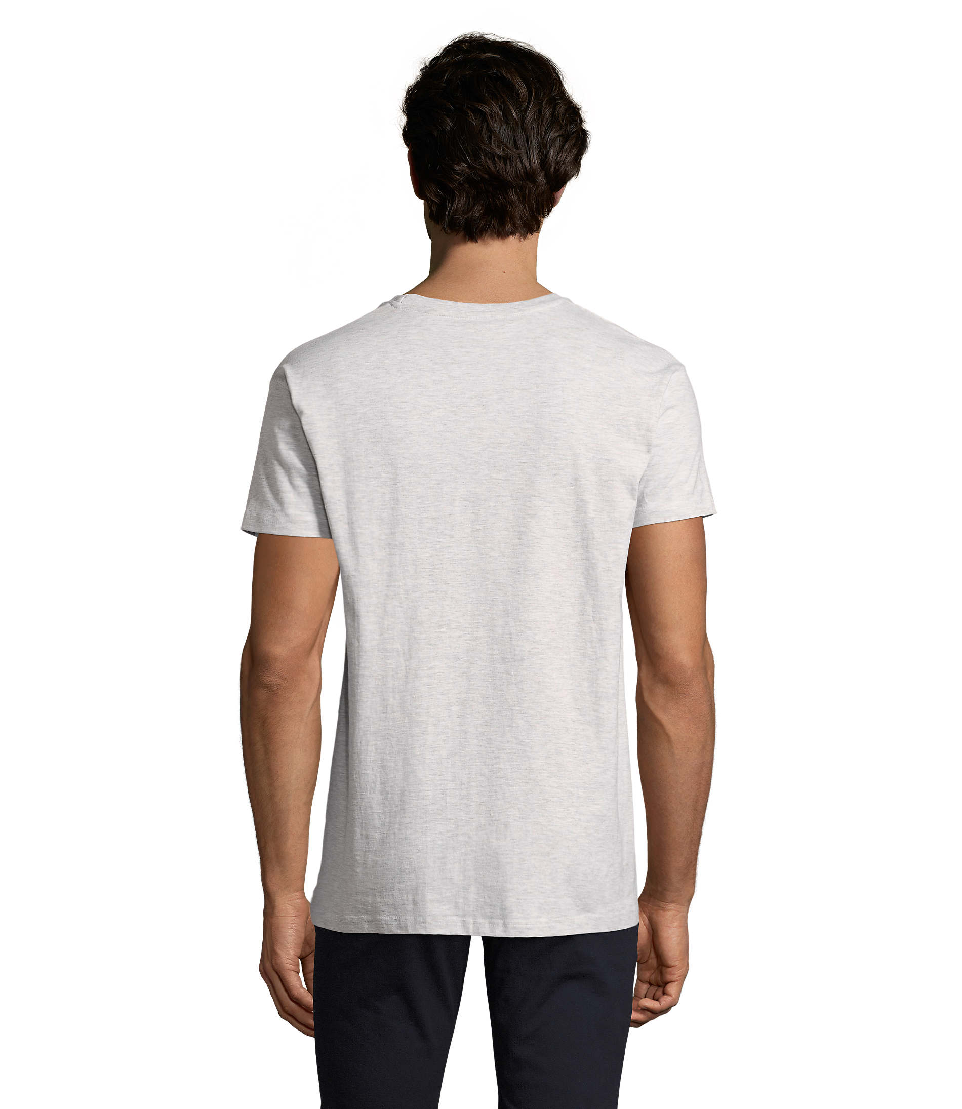 T Shirt homme manches courtes Impérial - Blanc Chiné dos T Shirt homme manches courtes Impérial - Blanc Chiné