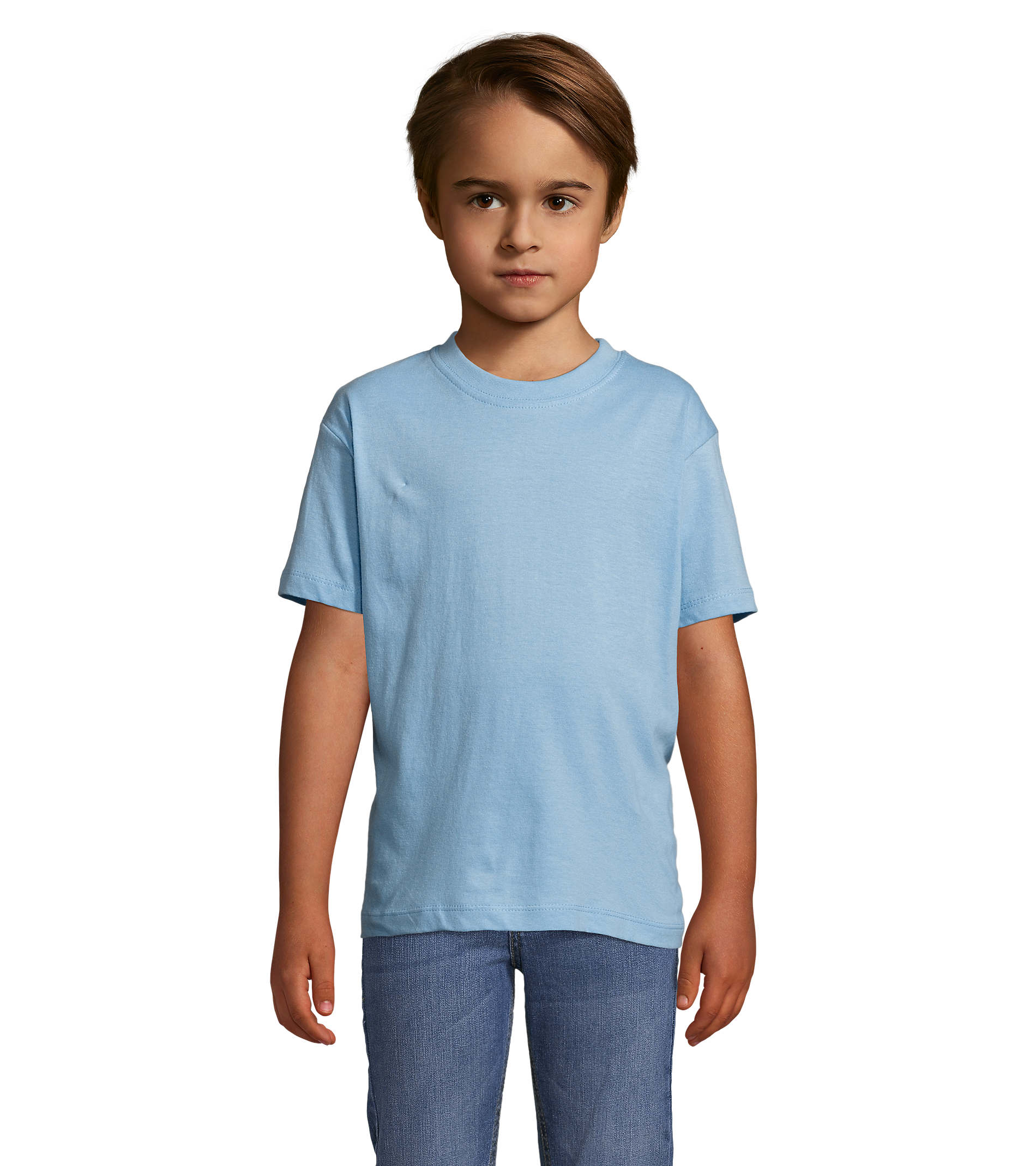 T Shirt manches courtes enfant Regent - ciel 1 T Shirt manches courtes enfant Regent -