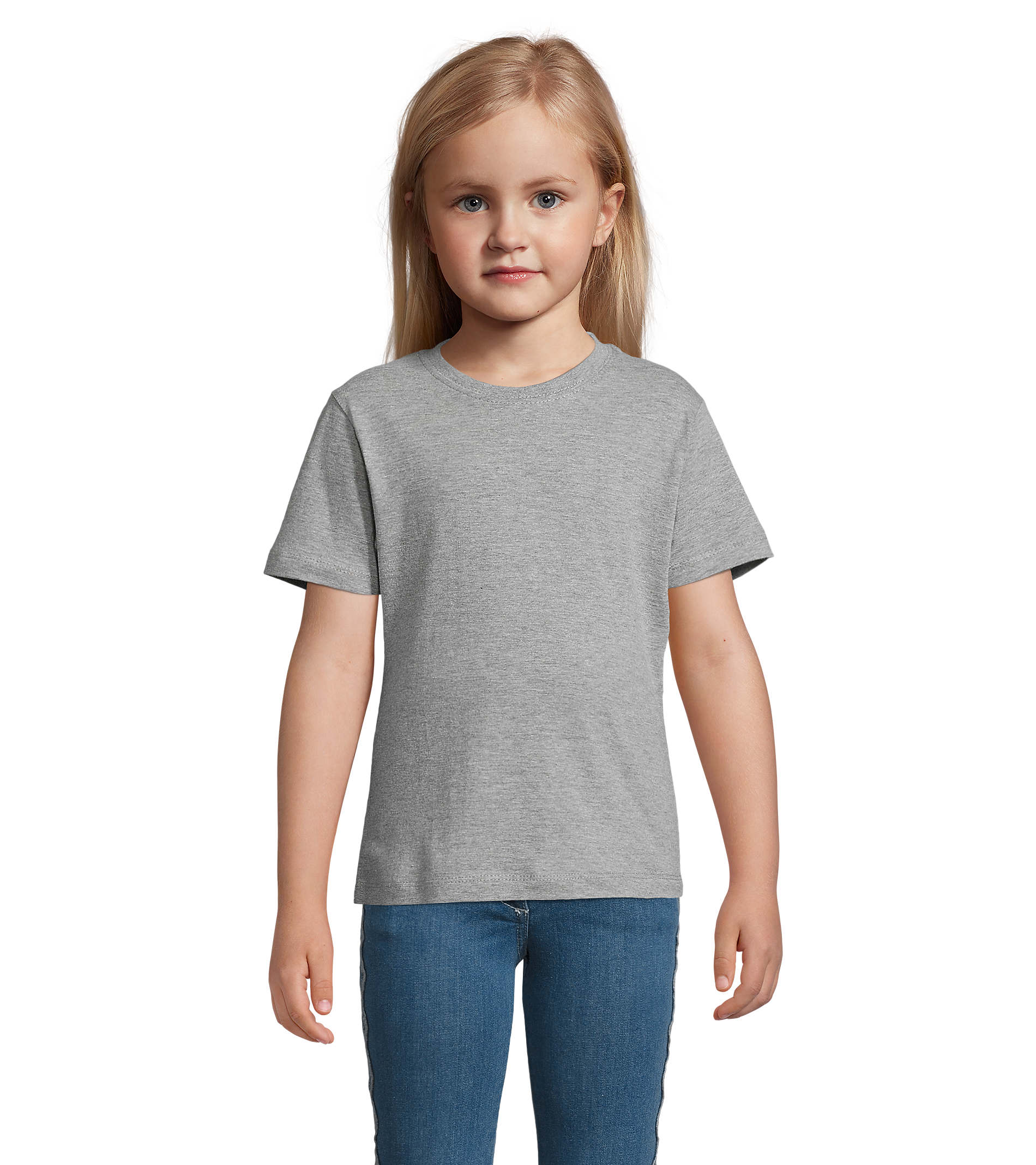 T Shirt manches courtes enfant Regent - gris chiné 1 T Shirt manches courtes enfant Regent -