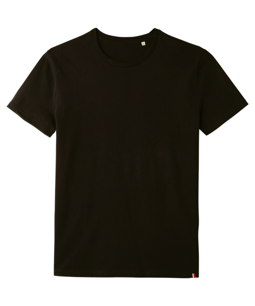 T shirt léon homme made in france - noir profond