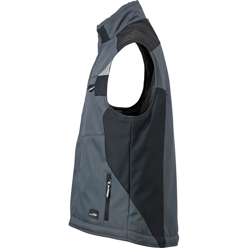 Bodywarmer unisexe workwear - JN825 - Carbone et Noir 3 Bodywarmer Hiver Softshell Workwear Mixte JN825 James & Nicholson