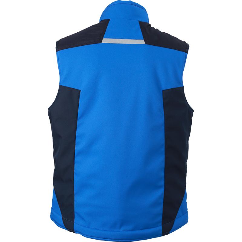 Bodywarmer unisexe workwear - JN825 -Royal et Marine 2 Bodywarmer Hiver Softshell Workwear Mixte JN825 James & Nicholson