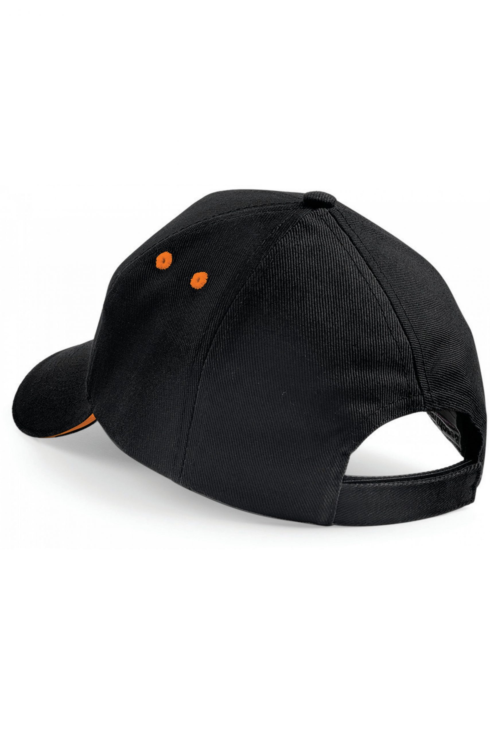Casquette toptex b15C - Black et orange 2