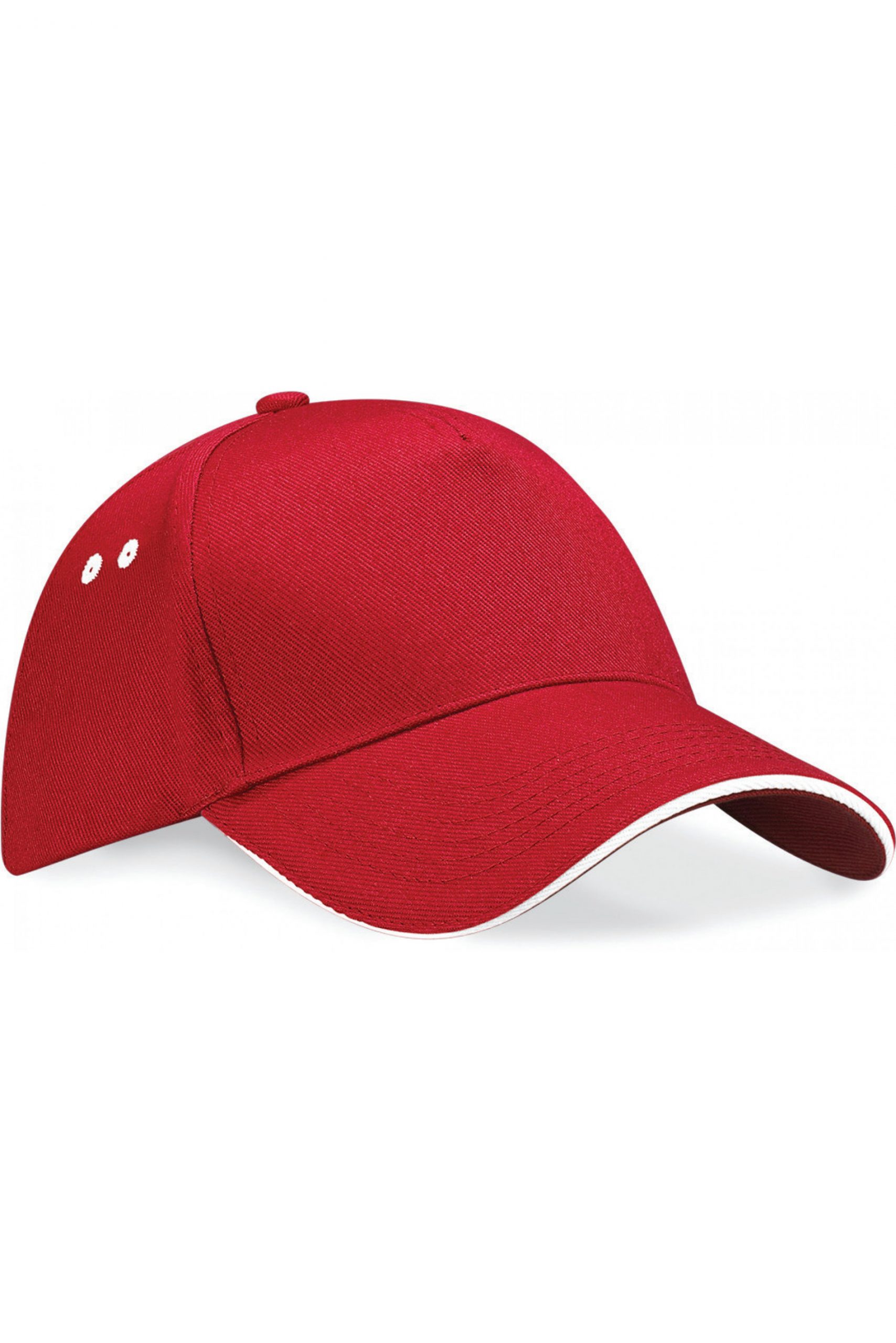 Casquette toptex b15C - Classic red et white casquettes personnalisées b15C