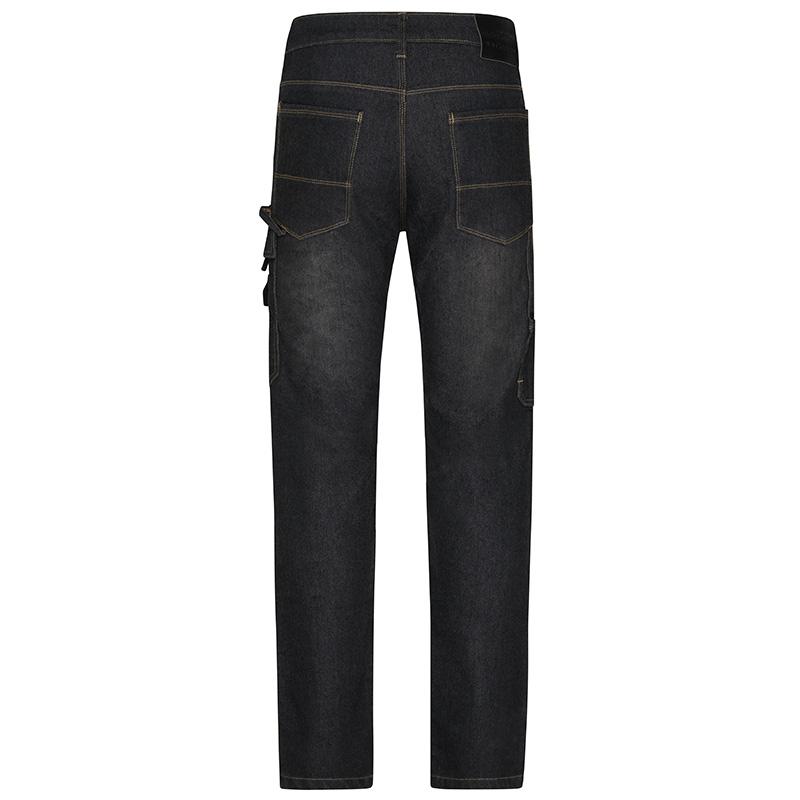 Pantalon Workwear Mixte JN875 James & Nicholson - Denim Noir 2 Pantalon Workwear Mixte JN875 James & Nicholson