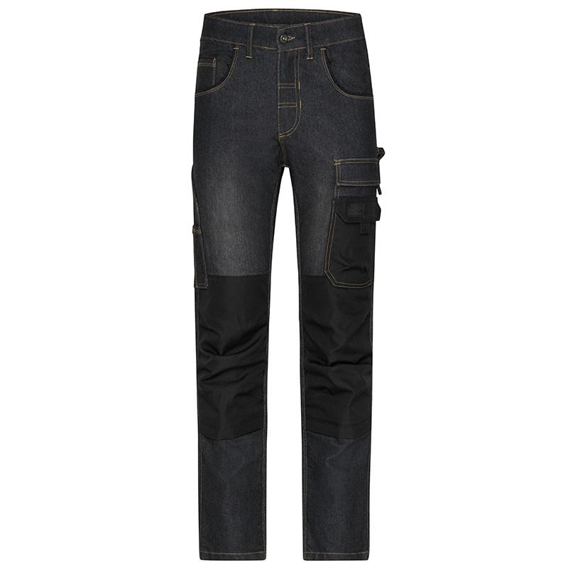Pantalon Workwear Mixte JN875 James & Nicholson - Denim Noir