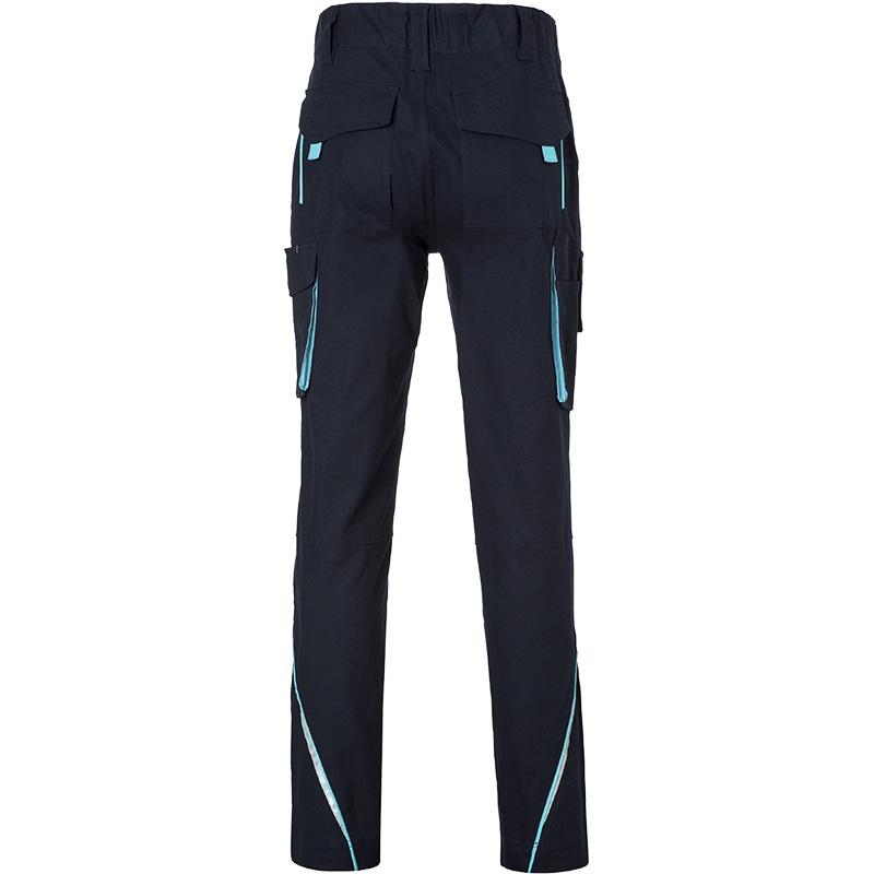 Pantalong workwear - JN847 - Marine et Turquoise 2 Pantalon Workwear Mixte JN847 James & Nicholson