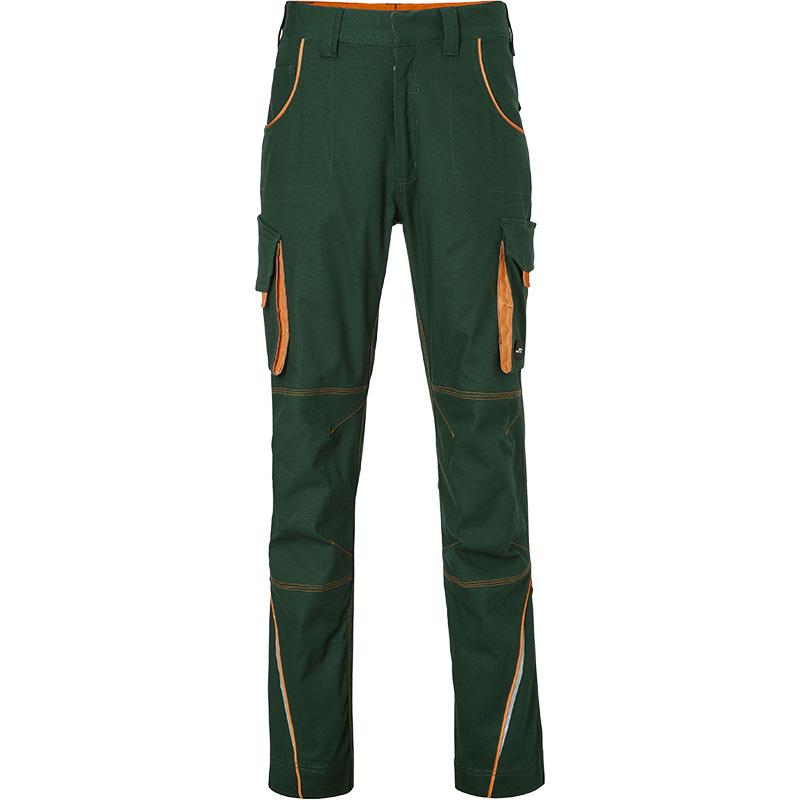 Pantalong workwear - JN847 - Vert foncé et orange Pantalon Workwear Mixte JN847 James & Nicholson