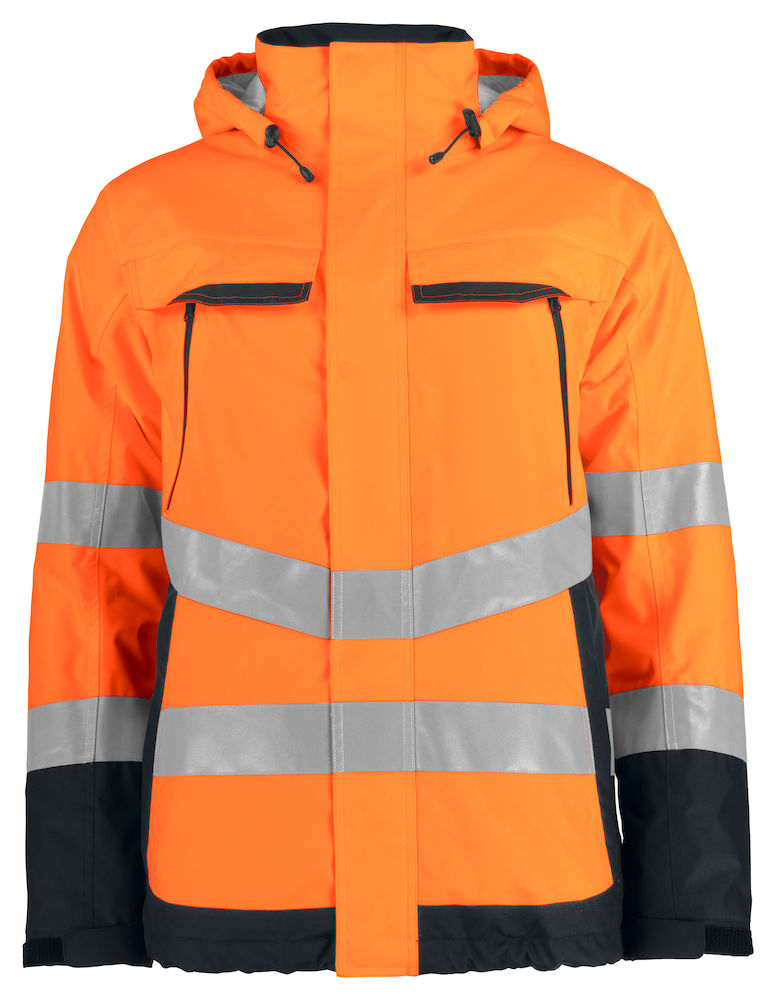 Parka Doublée Mixte 6441 ProJob - Orange et Noir 1 Parka Doublée Mixte 6441 ProJob