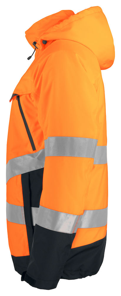 Parka Doublée Mixte 6441 ProJob - Orange et Noir 3