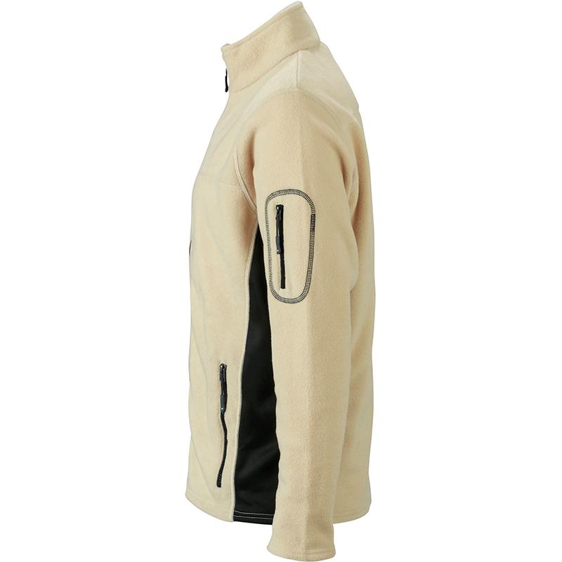 Veste Polaire Workwear Homme JN842 James & Nicholson - Pierre et Noir 3 Veste Polaire Workwear Homme JN842 James & Nicholson