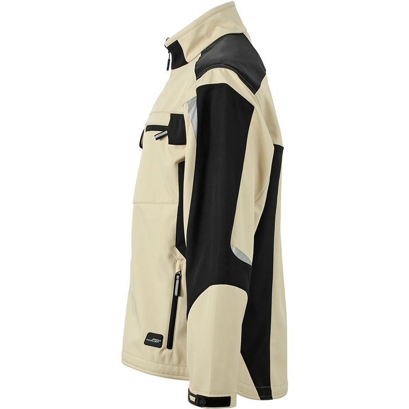 Veste Solftshell Workwear Mixte JN844 James & Nicholson - Pierre et Noir 3 Veste Solftshell Workwear Mixte JN844 James & Nicholson