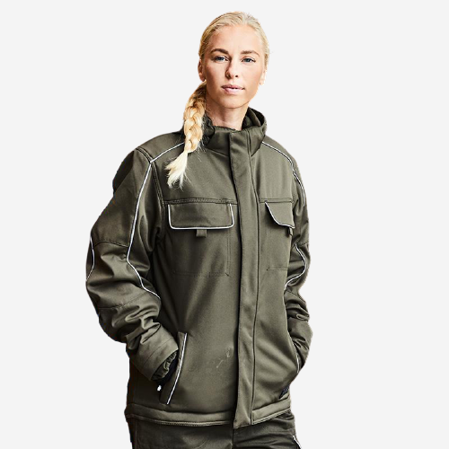 Veste hiver softshell workwear - JN886 (1) - Veste Hiver Workwear Mixte JN886 James & Nicholson