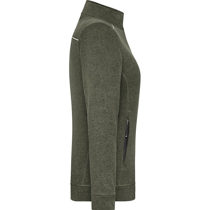 Veste polaire femme - JN897 - Olive mélange noir 3 Veste Polaire Workwear Femme JN897 James & Nicholson