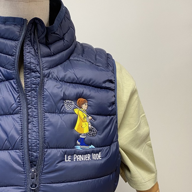 Le panier Iodé - Doudoune sans manches brodée