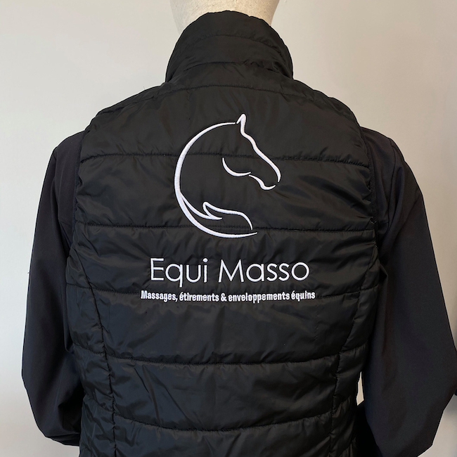 Equi Masso - Doudoune sans manches broderie