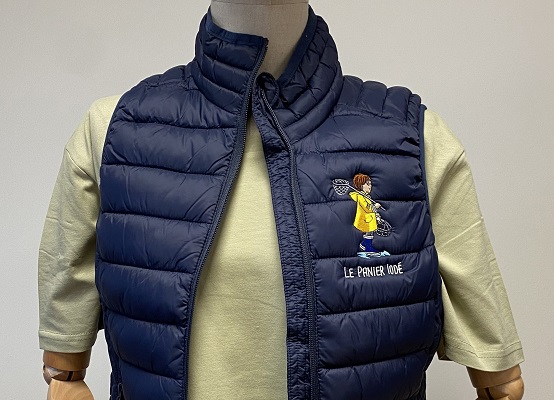 Réalisation de doudounes en broderie pour le Panier Iodé