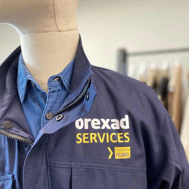 Orexad Services - Veste de travail personnalisée en Tranfert - Flocage
