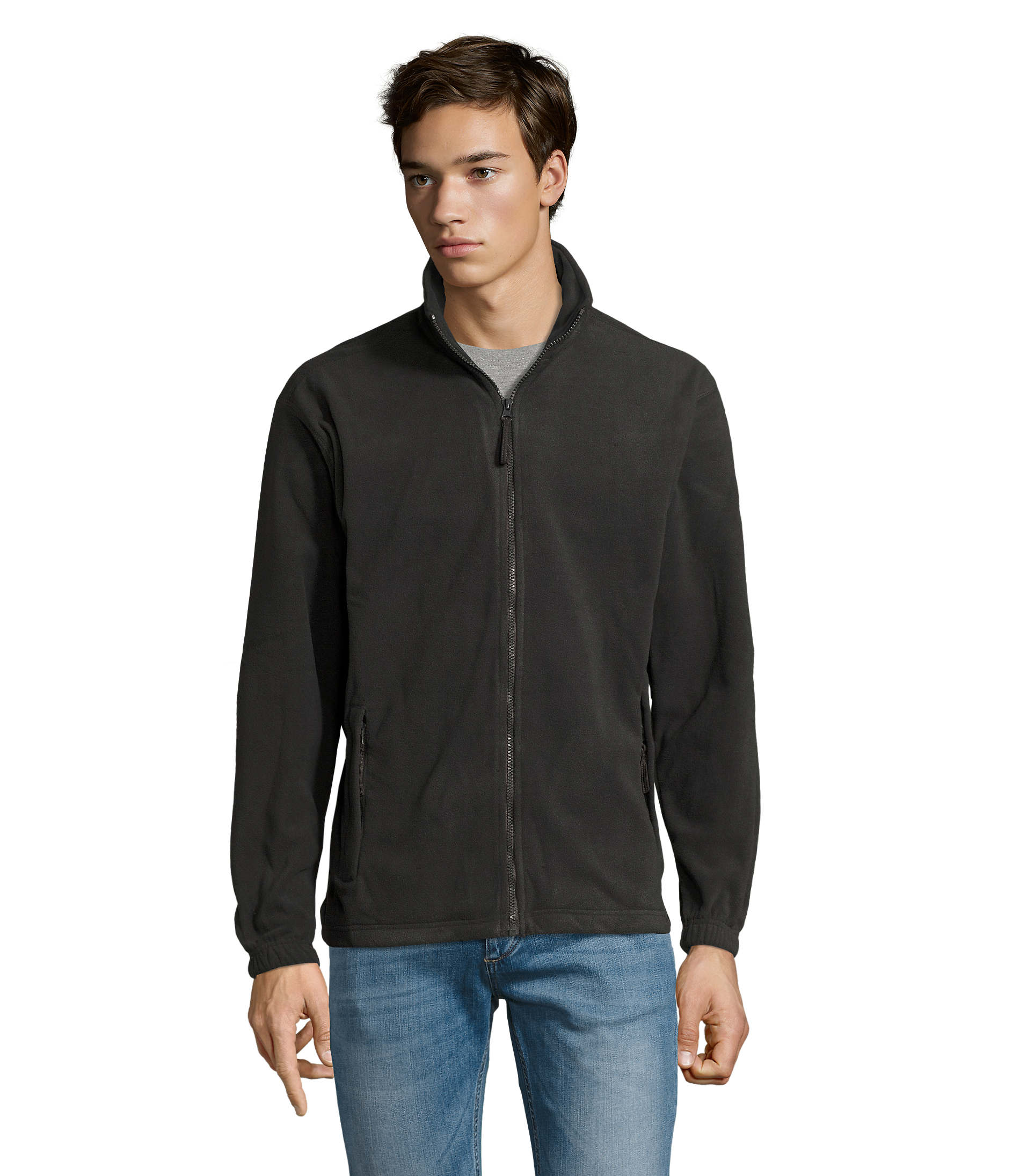 veste polaire anthracite homme