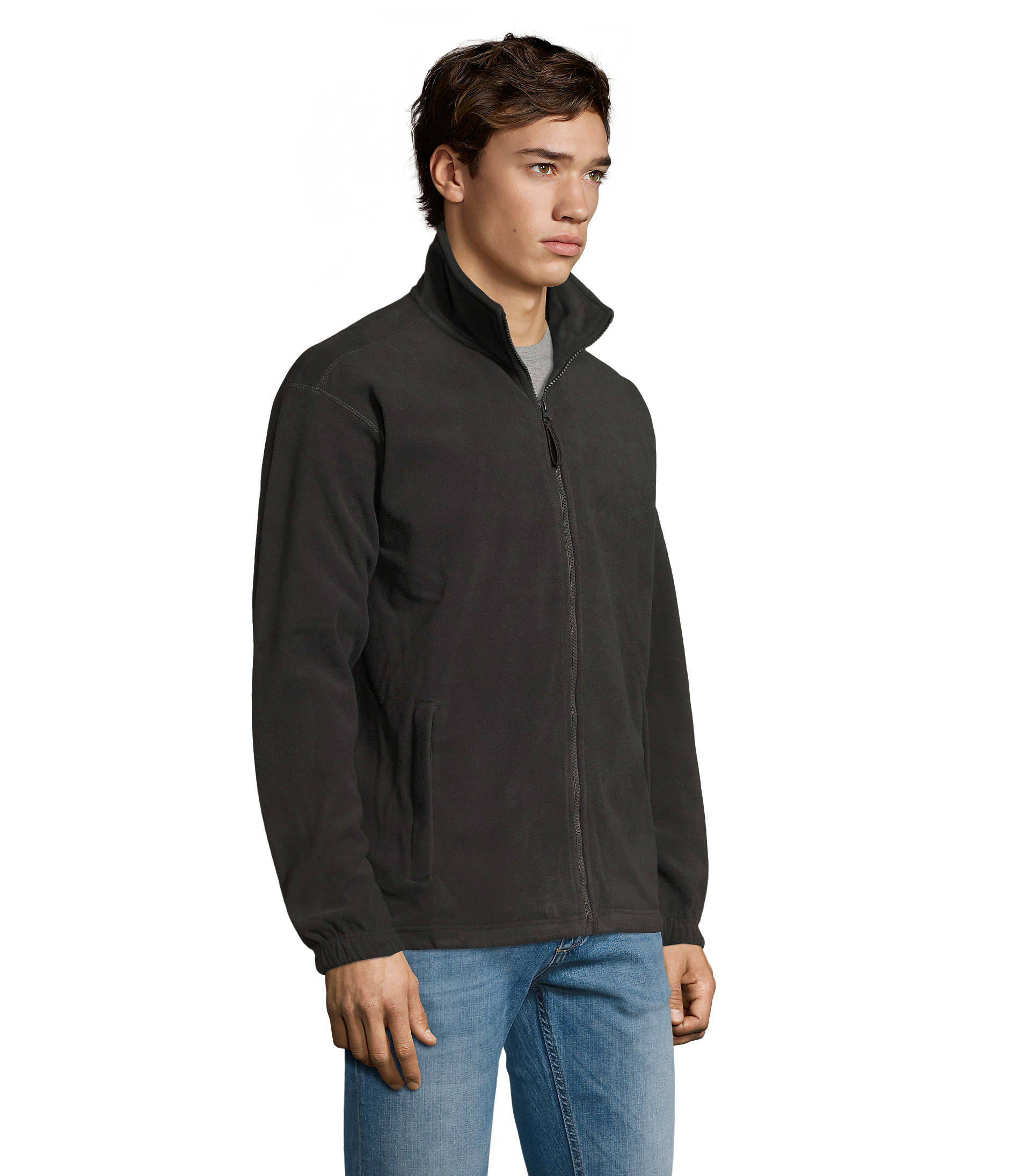 veste polaire anthracite homme