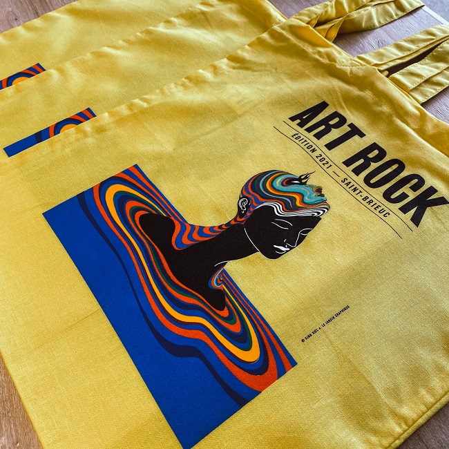 Art Rock - Totebag en sérigraphie pour le festival