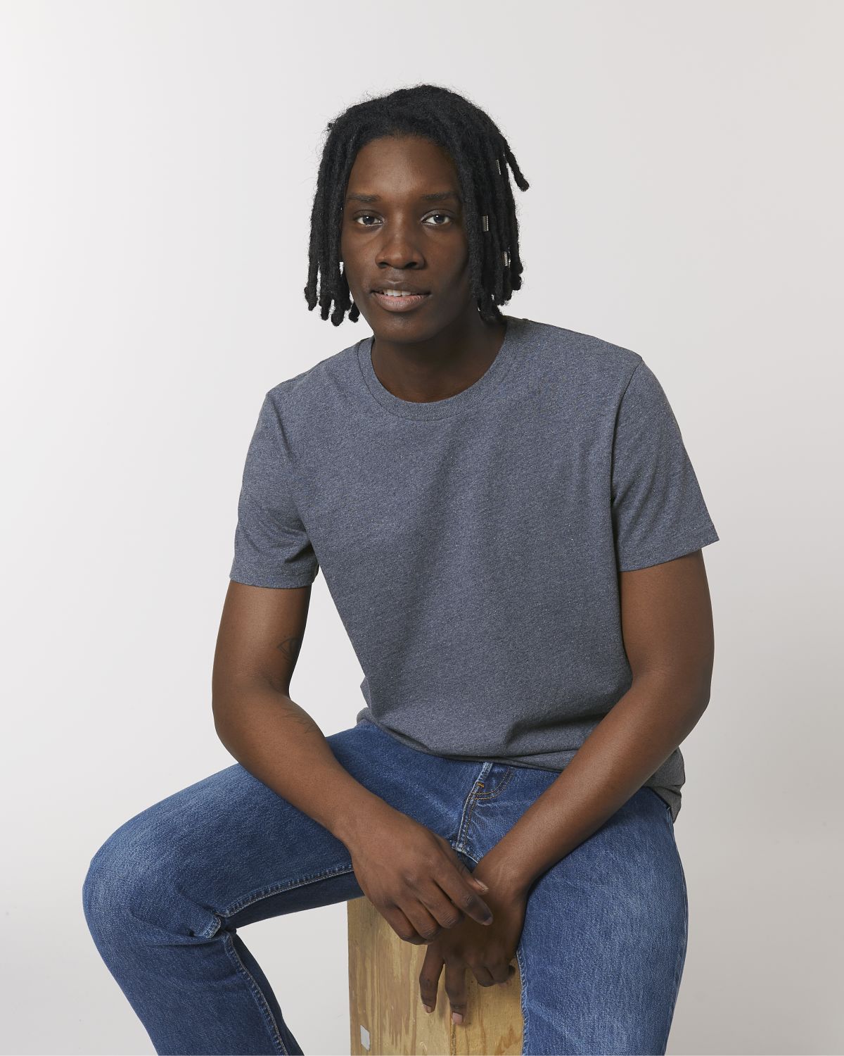 TShirt Recyclé Re Creator mixte Stanley Stella - Re-Navy