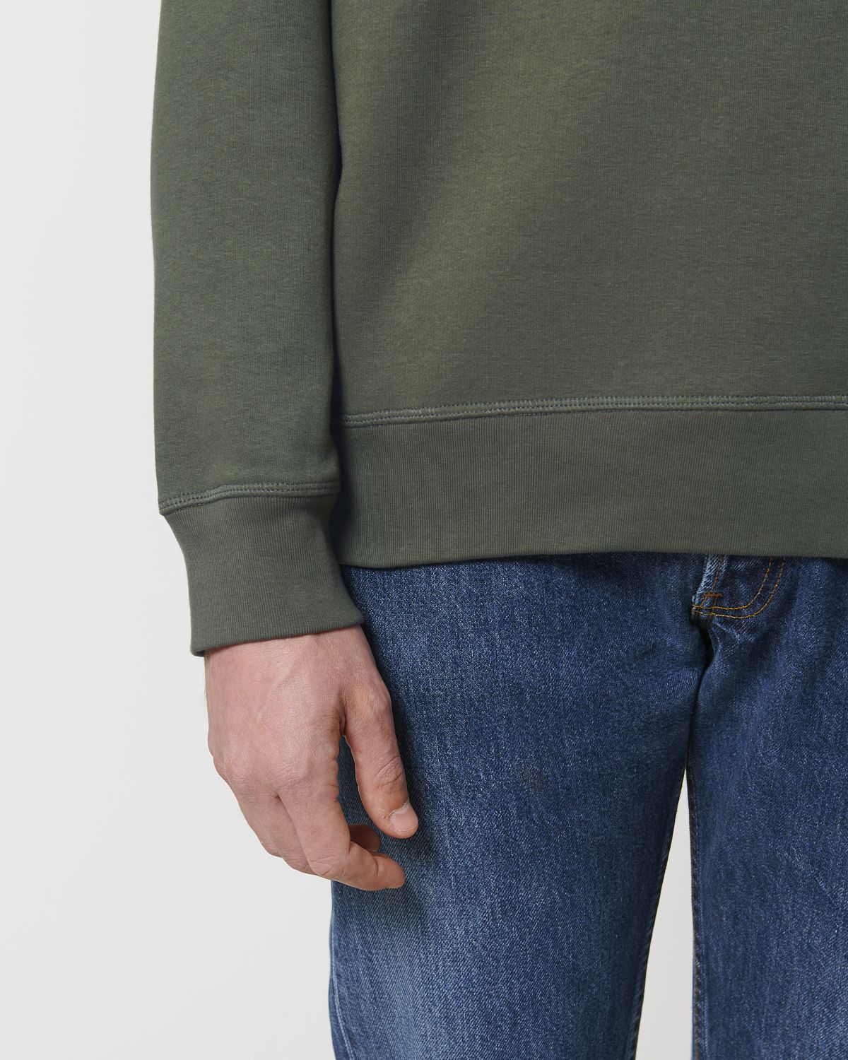 Sweat col rond Roller mixte BIO Stanley Stella - Khaki Sweat col rond Roller mixte BIO Stanley Stella - Khaki