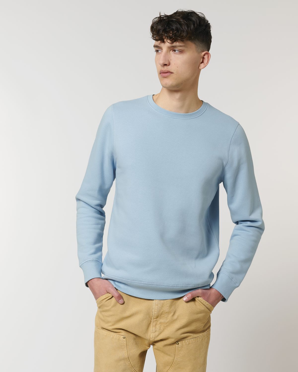 Sweat col rond Roller mixte BIO Stanley Stella - Sky Blue Sweat col rond Roller mixte BIO Stanley Stella - Sky Blue