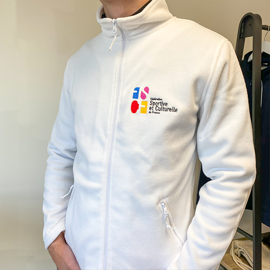 Veste polaire brodée pour FSCF