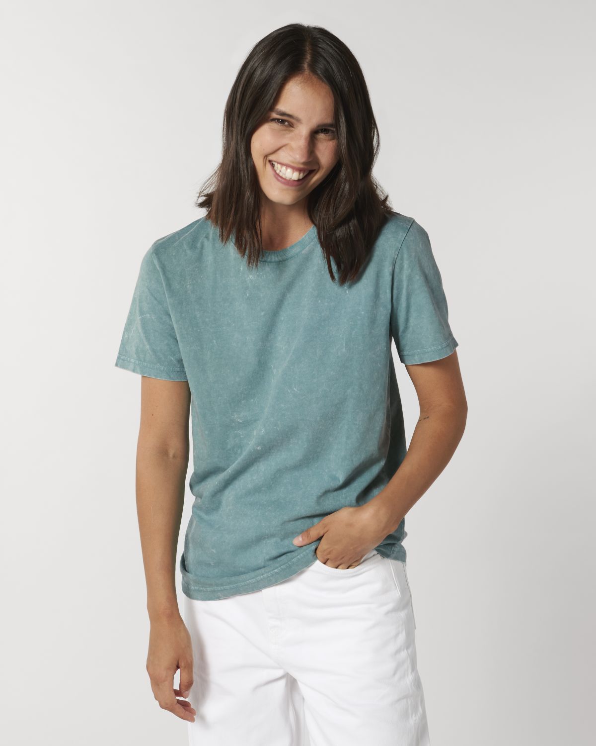 Tshirt Creator Vintage Stanley Stella teal monstera