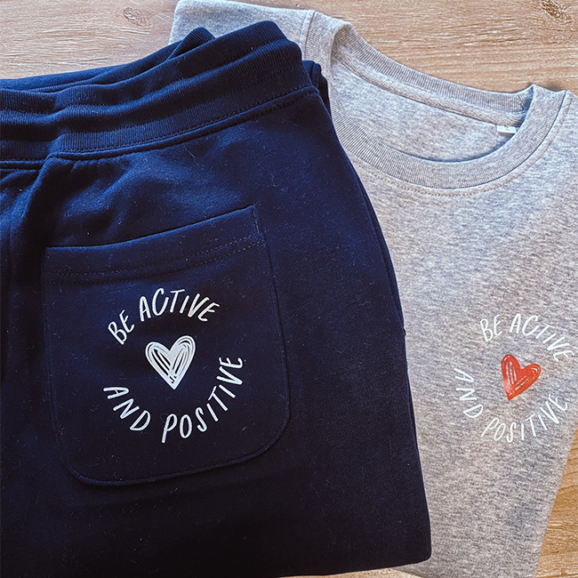 Be Active and Positive - ensemble de jogging personnalisé