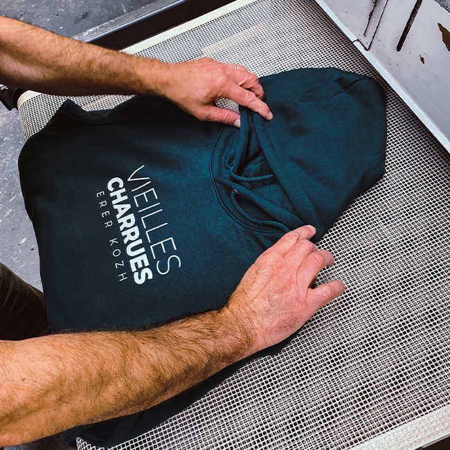 Vieilles Charrues - Hoodie personnalisé en sérigraphie