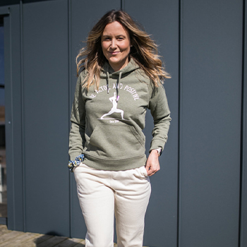 Sweat kaki personnalisé pour camille CMP