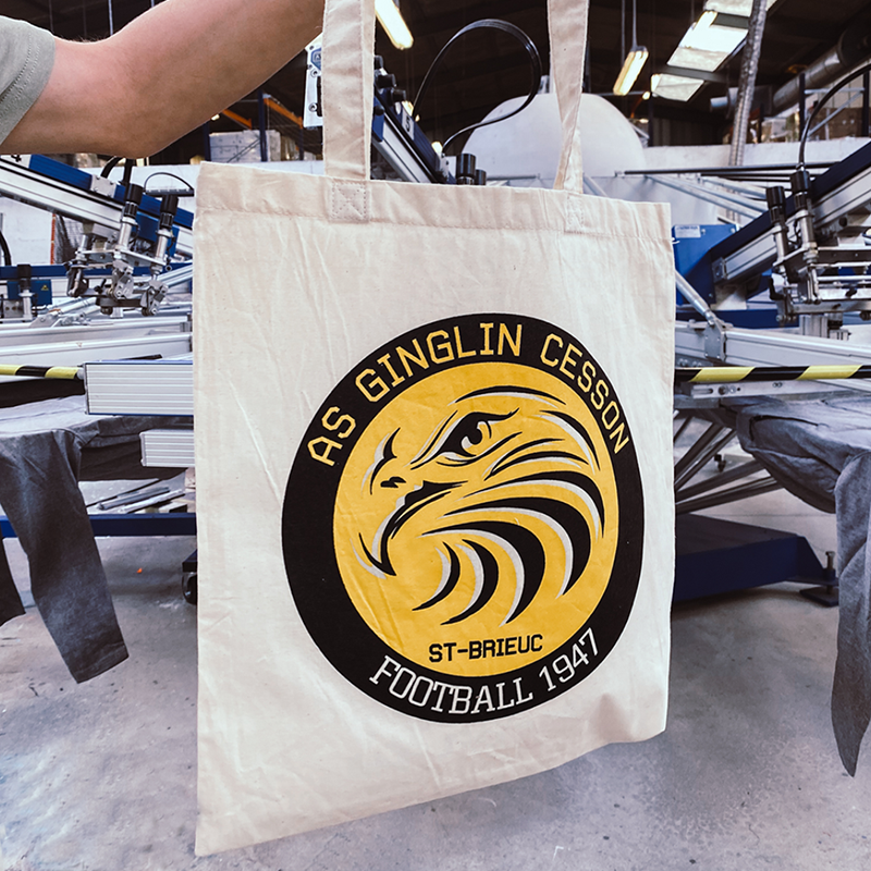 Totebag personnalisé pour l'as ginglin cesson