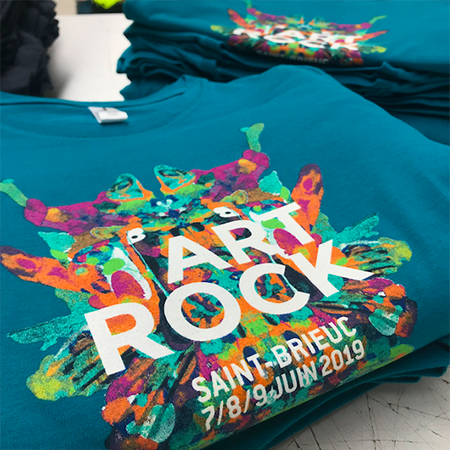 Tee-shirts festival Art Rock