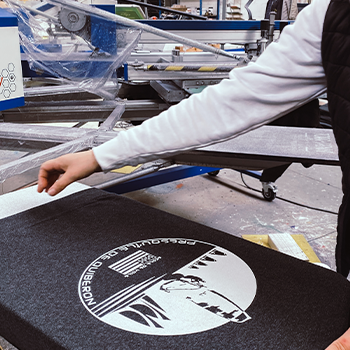 sweats sérigraphie pour le club de voile asnquiberon