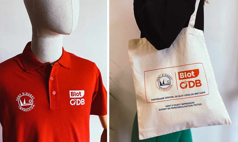 Blot Open de Bretagne, textile de sport personnalisées