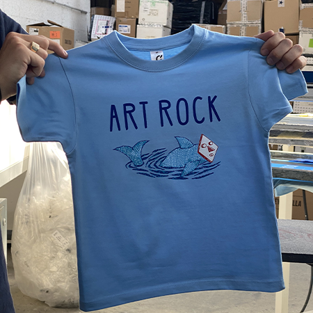 Personnalisation de tshirt enfant Art Rock 2022