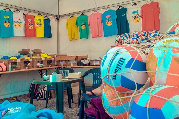 Merchandising textile des estivales de volley 2022