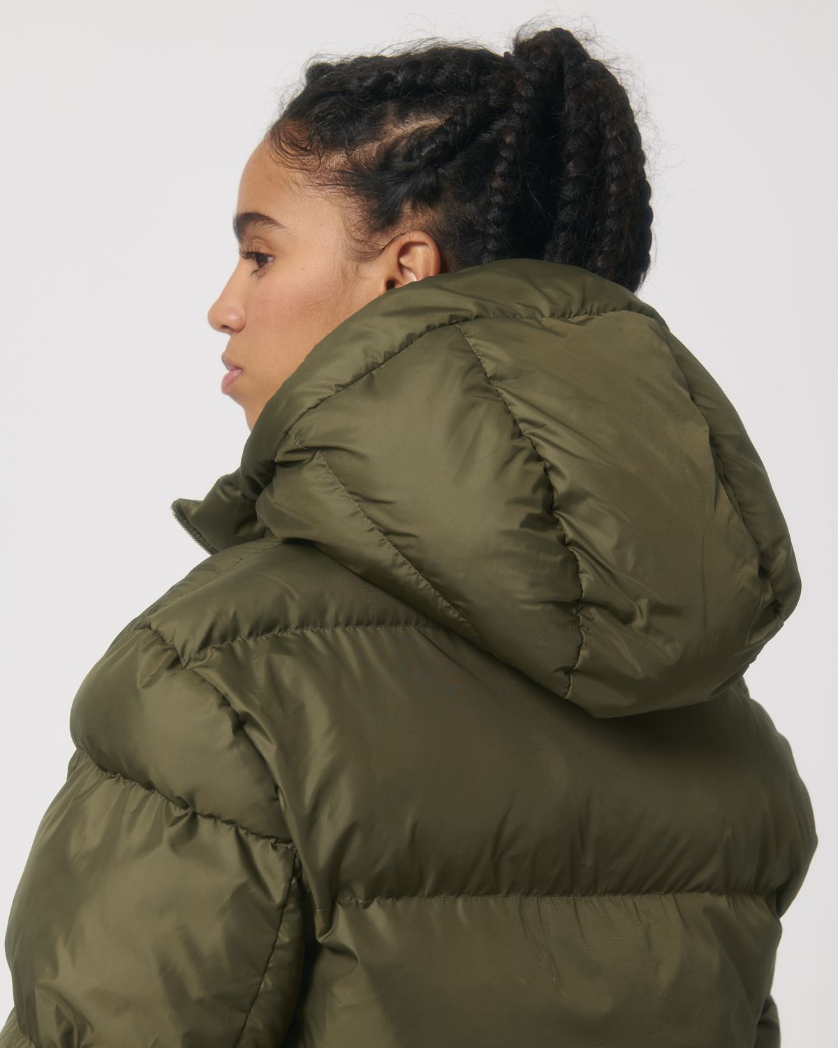 Veste Puffer oversize mixte Stanley Stella - British Khaki