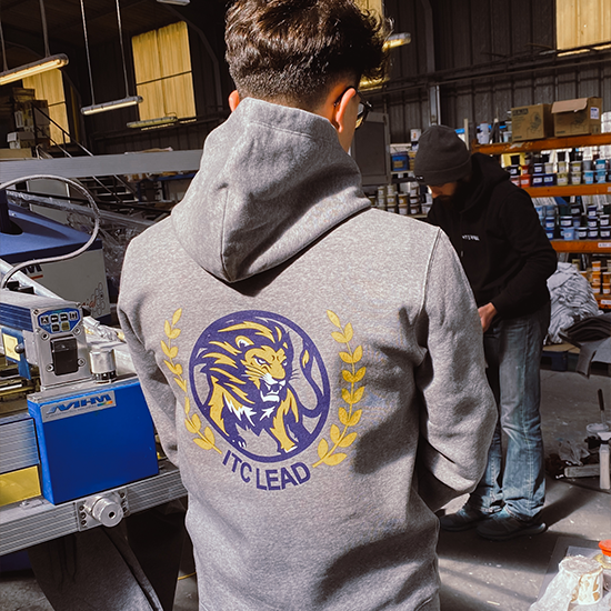 IUT Sweats Stanley Stella drummer sérigraphié