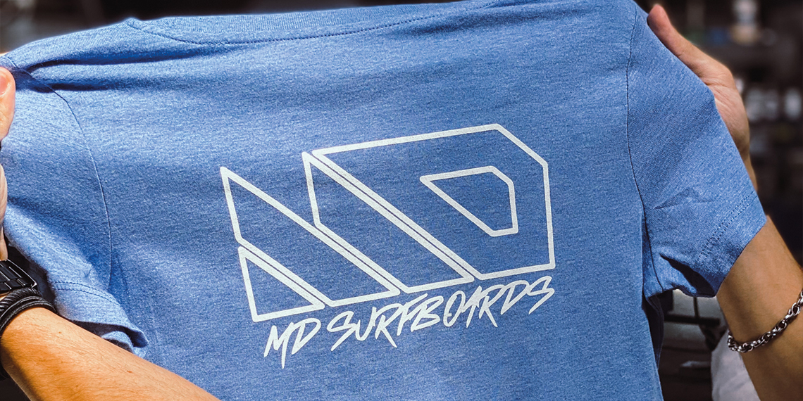 MD Surfing - Tee shirt sérigraphié