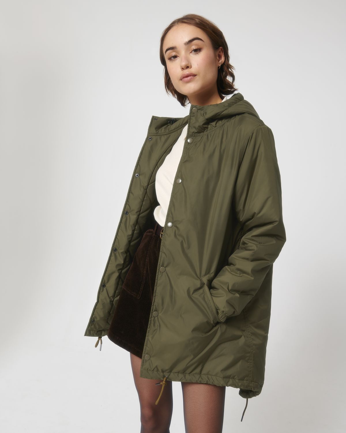 Parka Padded Parker mixte Stanley Stella - British Khaki