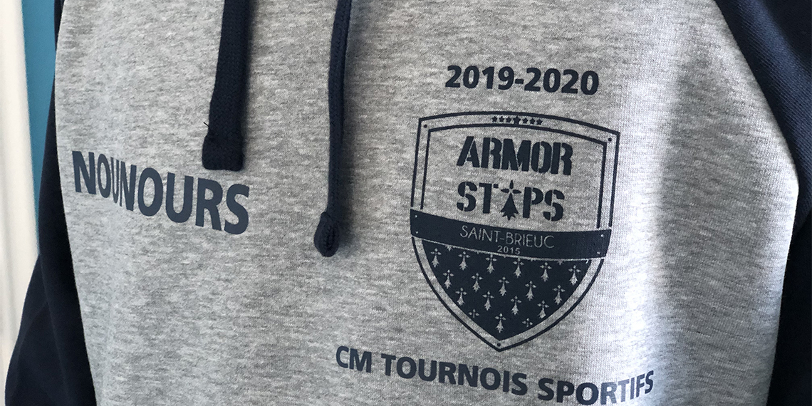 sweat personnalisé armor staps