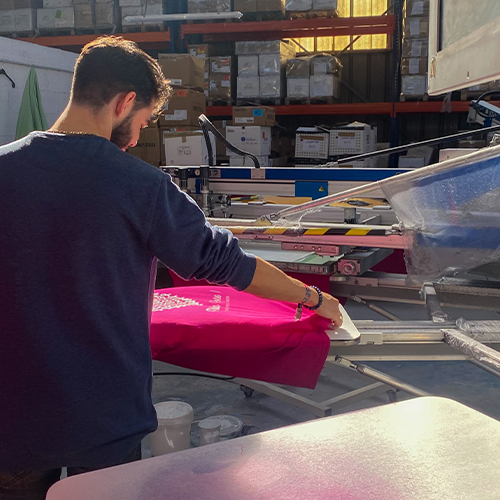 Atelier de personnalisation sur textile