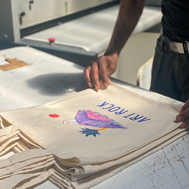 Art Rock - Tote Bags personnalisés en sérigraphie