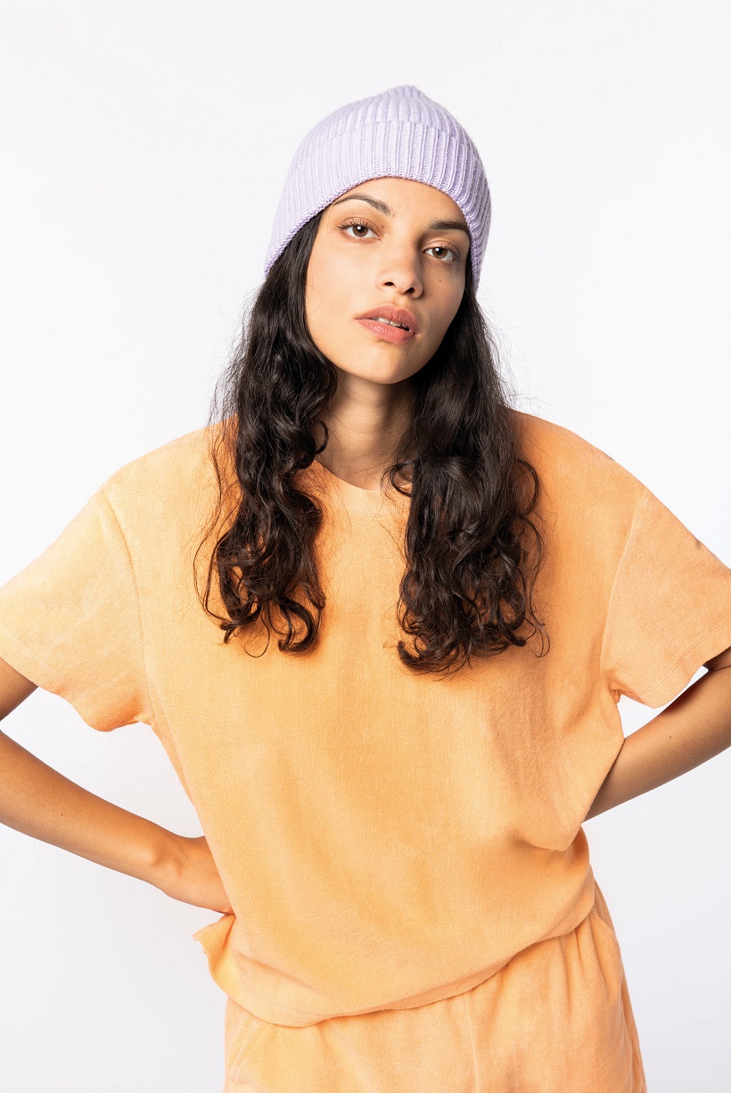 NS328 T-shirt Terry Towl Femme Face Apricot