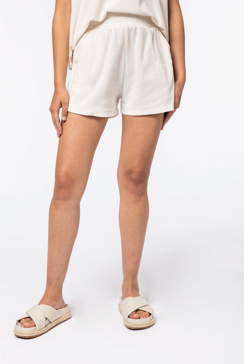 Short Terry Towel femme - NS728 - Ivory - Facebas