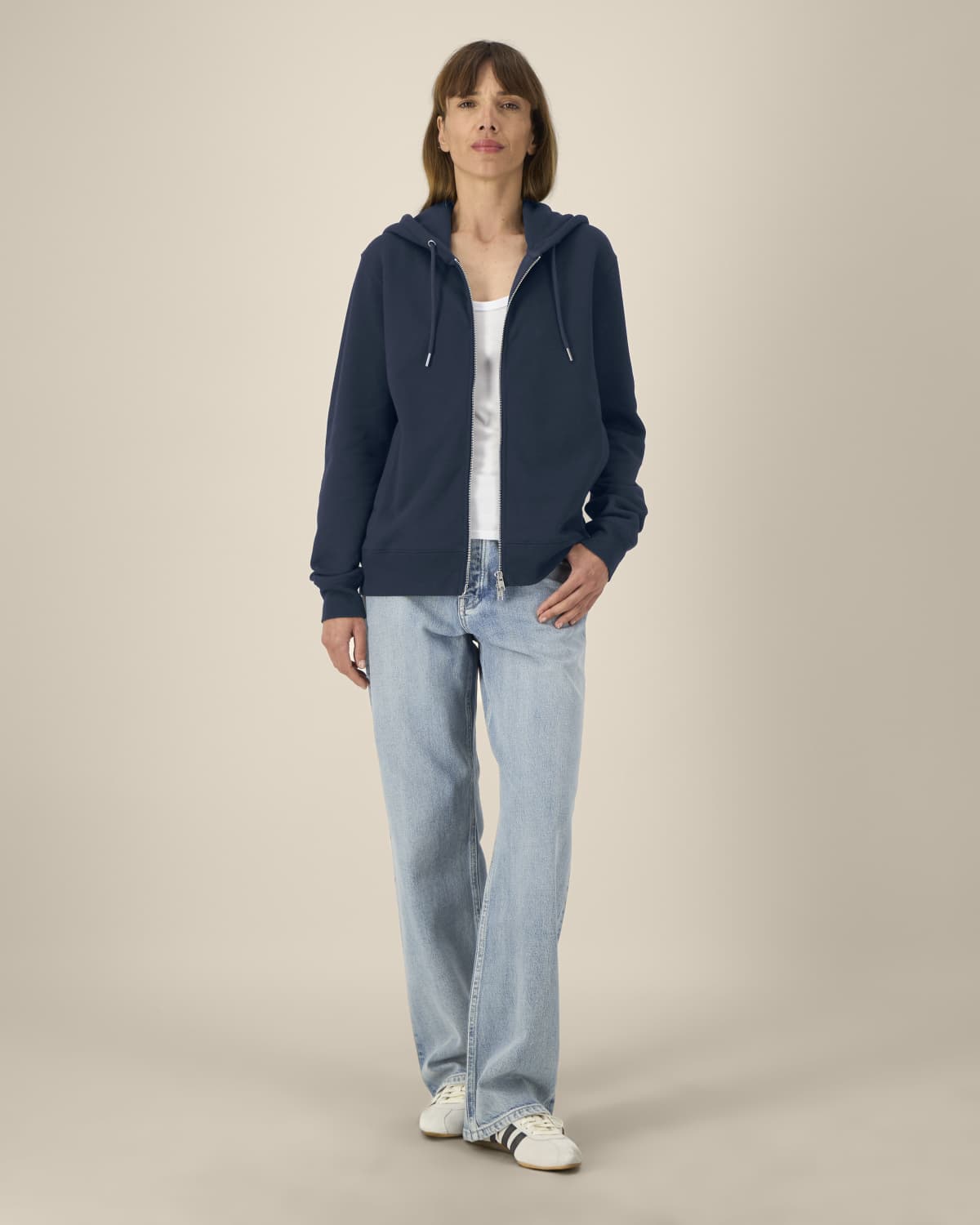 Sweat zippé Astor à capuche unisexe en coton biologique & TENCEL™ Modal