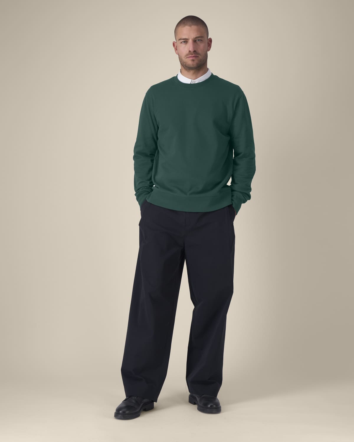 Sweat-shirt col rond Thinker unisexe en coton recyclé Stanley Stella